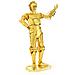 Metal Earth Star Wars Gold C-3po Puzzle Di Metallo 3d - Foto miniatura 5