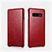 Samsung Galaxy S10 Più Curvo Del Bordo Della Cassa Del Cuoio Rosso Dell'annata Deluxe - Foto miniatura 1