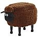Pouf Animaletto In Tessuto Marrone Sheep - Foto miniatura 1
