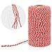 200m Rosso E Bianco String Spago Artigianato Filetto Del Cotone Durevole Spago Perfetto Per Cottura Macellerie Fai Da Te E Arti Mestieri Fatti A Mano - Foto miniatura 4