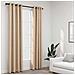 Tende Oscuranti Effetto Lino con Occhielli 2 pz Beige 140x245cm - Foto miniatura 1
