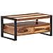 Tavolino 100x55x45cm In Massello Acacia Con Finitura Sheesham - Foto miniatura 1