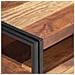 Tavolino 100x55x45cm In Massello Acacia Con Finitura Sheesham - Foto miniatura 2