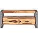Tavolino 100x55x45cm In Massello Acacia Con Finitura Sheesham - Foto miniatura 3