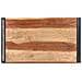 Tavolino 100x55x45cm In Massello Acacia Con Finitura Sheesham - Foto miniatura 5