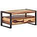 Tavolino 100x55x45cm In Massello Acacia Con Finitura Sheesham - Foto miniatura 8