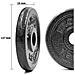 Prkisp10k Set Di Dischi Pesi, 2 X 10 Kg, Nero, Ghisa Massiccia - Foto miniatura 18