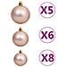 Set Albero Natale Artificiale con LED e Palline Nero 180 cm PVC - Foto miniatura 5