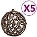 Set Albero Natale Artificiale con LED e Palline Nero 180 cm PVC - Foto miniatura 10