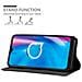 Custodia Compatibile Con Alcatel 1s 2020 In Bruno Caffè - Coperchio Protettiva Con Chiusura Magnetica, Funzione Stand E Tasca Per Le Carte - Foto miniatura 3