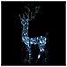 Decorazione Natalizia Acrilico Renna 140LED 120cm Bianco Freddo - Foto miniatura 3