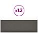 Pannelli Murali 12 Pz Grigi 90x30 Cm In Similpelle 3,24 M - Foto miniatura 1