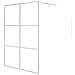 Parete Doccia Walk In Argento 140x195 Cm Vetro Trasparente Esg - Foto miniatura 2