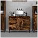Mobile Lavabo Rovere Fumo 80x33x60 Cm In Legno Multistrato - Foto miniatura 1