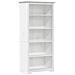 Libreria BODO 5 Ripiani 82x40x173 cm Legno Massello Pino Bianco - Foto miniatura 1