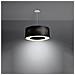 Lampadario Saturno 50 Nero Sl. 0748 - Minimalista Lampadari Nero 112x50x50 Cm - Foto miniatura 3