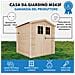 M343f+m343g Casetta Da Giardino In Legno Per Esterni Con Pavimento Trattato Con Serratura Di Alta Qualità - L216xl206xa218 Cm / 3.53 M2 - Foto miniatura 7