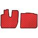 Coppia Tappeti In Skeentex - Rosso - Compatibile Per Iveco S-way (10/19>) - Foto miniatura 1