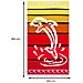 Telo Mare Grande 100x160 Jacquard Spugna Asciugamano Spiaggia Maui Dolphin Telo Mare Arancio - Foto miniatura 5