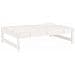 Set Salotto Da Giardino 4 Pz Bianco In Legno Massello Di Pino - Foto miniatura 2