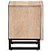 Comodino 40x34x46 cm in Legno Massello di Mango Sbiancato - Foto miniatura 3