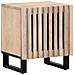 Comodino 40x34x46 cm in Legno Massello di Mango Sbiancato - Foto miniatura 1