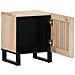 Comodino 40x34x46 cm in Legno Massello di Mango Sbiancato - Foto miniatura 6