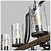Lampadario Industrial Angelo Acciaio Anticato Metallo Vetro Grigio 8 Luci E27 - Foto miniatura 2