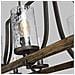 Lampadario Industrial Angelo Acciaio Anticato Metallo Vetro Grigio 8 Luci E27 - Foto miniatura 6