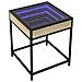 Tavolino Da Salotto Con Led Infinity Rovere Sonoma 40x40x51 Cm - Foto miniatura 3