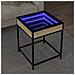 Tavolino Da Salotto Con Led Infinity Rovere Sonoma 40x40x51 Cm - Foto miniatura 1
