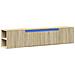 Mobile Tv A Parete Con Led Rovere Sonoma 180x31x39,5 Cm - Foto miniatura 3