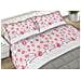 Completo Lenzuola Matrimoniale 100% Cotone Made Italy Disegno Rose24 Cn Matrimoniale Rosso - Foto miniatura 1