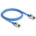 Cavo di rete RJ45 Cat. 8.1 F /FTP sottile da 1 m blu - Foto miniatura 2