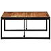 Tavolino Salotto 80x80x35 Cm Legno Massello Di Acacia - Foto miniatura 3
