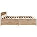 Letto senza Materasso 160x200 cm in Legno Massello di Pino - Foto miniatura 4