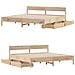 Letto senza Materasso 160x200 cm in Legno Massello di Pino - Foto miniatura 7