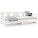 Lusso Casadino -  Dormeuse Estraibile Bianca Legno Massello Di Pino 2x(90x200) Cm - Foto miniatura 4