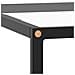 Tavolino Da Salotto Nero Con Vetro Temperato 80x80x35 Cm - Foto miniatura 4