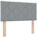 Letto Box Spring e Materasso Grigio Chiaro 90x200 cm Tessuto - Foto miniatura 6