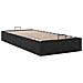 Struttura Letto Pouf Senza Materasso Nero 80x200 cm Velluto - Foto miniatura 6