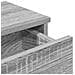 Scaffale a Parete con Cassetti Grigio 60x25x15 cm in Truciolato - Foto miniatura 5
