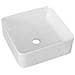 Lavabo Appoggio 39x39 Cm Bianco La54 - Foto miniatura 1