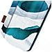 Porta Bottiglia 630ml Protezione Rigida Design Elegante, Bianco / Blu - Foto miniatura 4