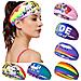 Fascia Sportiva Arcobaleno Assorbi-sudore - Perfetta Per Corsa, Yoga E Fitness Blue - Foto miniatura 3