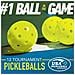Palle Da Pickleball - Confezione Da 12, Pe Ad Alto Rimbalzo Per Esterni, Gialle - Foto miniatura 3