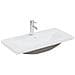 Mobiletto per Lavandino  con Lavabo Integrato Rovere Nero Legno Ingegnerizzato, Mobiletto per Lavandino  Rovere Nero 80x38.5x45 cm Legno Ingegnerizzato - Foto miniatura 5