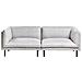 Divano 3 Posti Vorgod Tessuto Grigio Chiaro - Foto miniatura 2