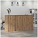 Banco Reception Rovere Artigianale 200x50x103,5cm in Truciolato - Foto miniatura 4