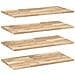 Mensole da Parete 4 pz 100x40x2 cm Legno Acacia Non Trattato - Foto miniatura 1